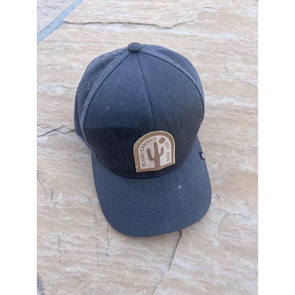 Travis Mathew Hat Mens Snapback Gray Blank Canvas Logo Gray One Size